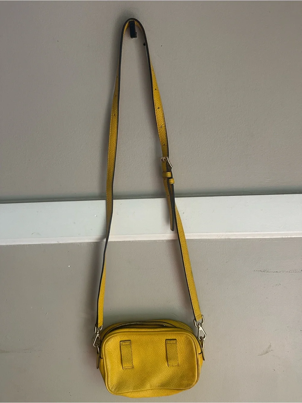 Michael Kors Yellow Crossbody Leather Camera Bag